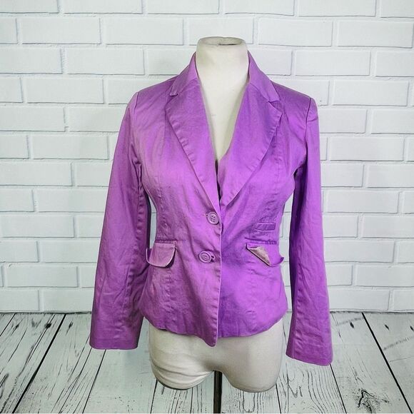 10/$25🦋 Cherish Purple Two Button Blazer - Large - Picture 1 of 14
